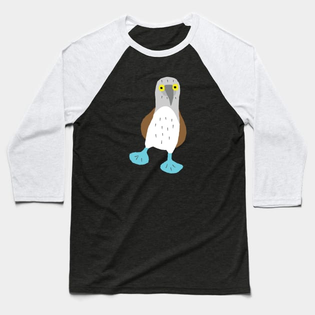 Adorable blue footed booby bird Baseball T-Shirt by mamabirds